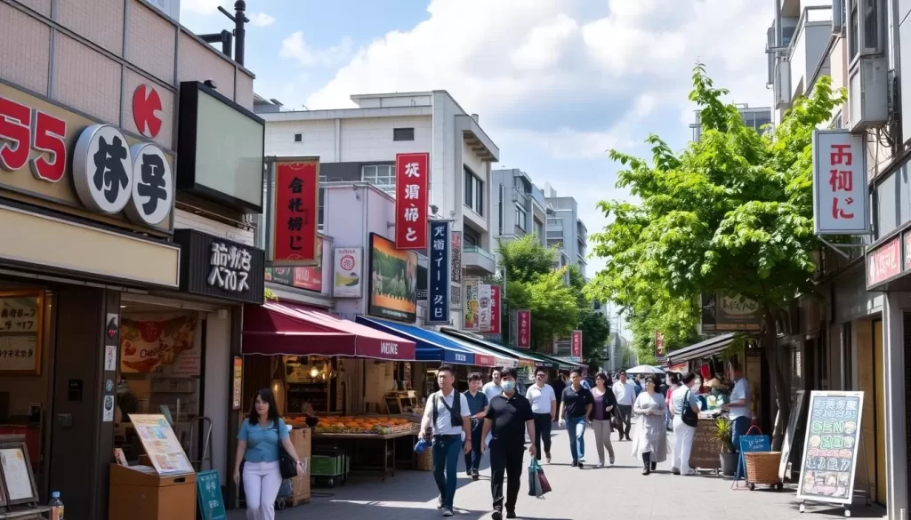 Image of Minato-ku shopping district
