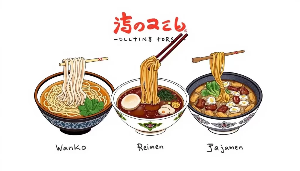 Image of Morioka's Three Great Noodles: Wanko Soba, Morioka Reimen, and Morioka Jajamen