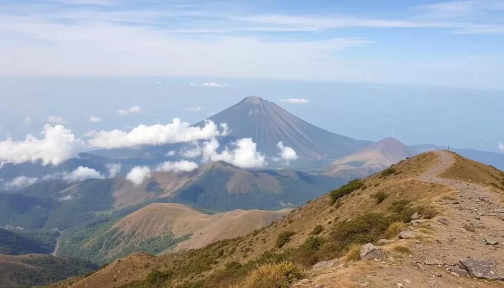 Image of Mt. Bandai views and hiking trails