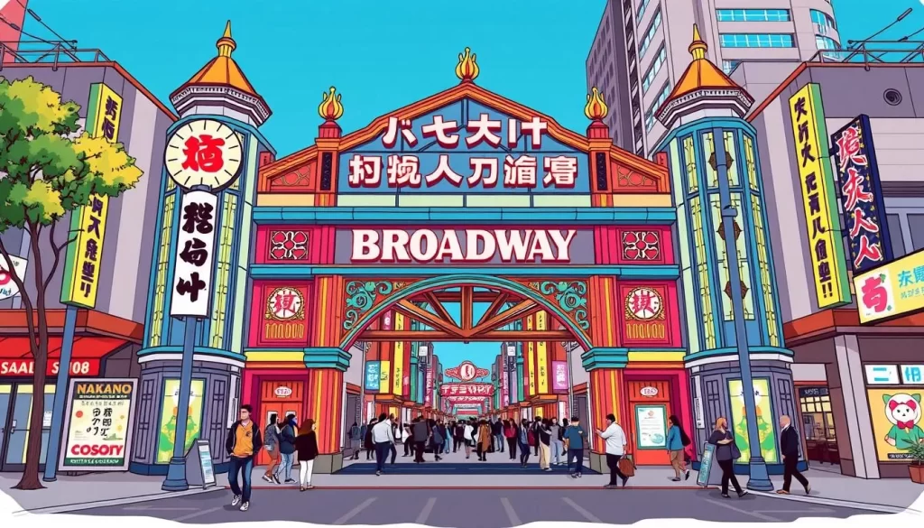 Image of Nakano Broadway's iconic entrance