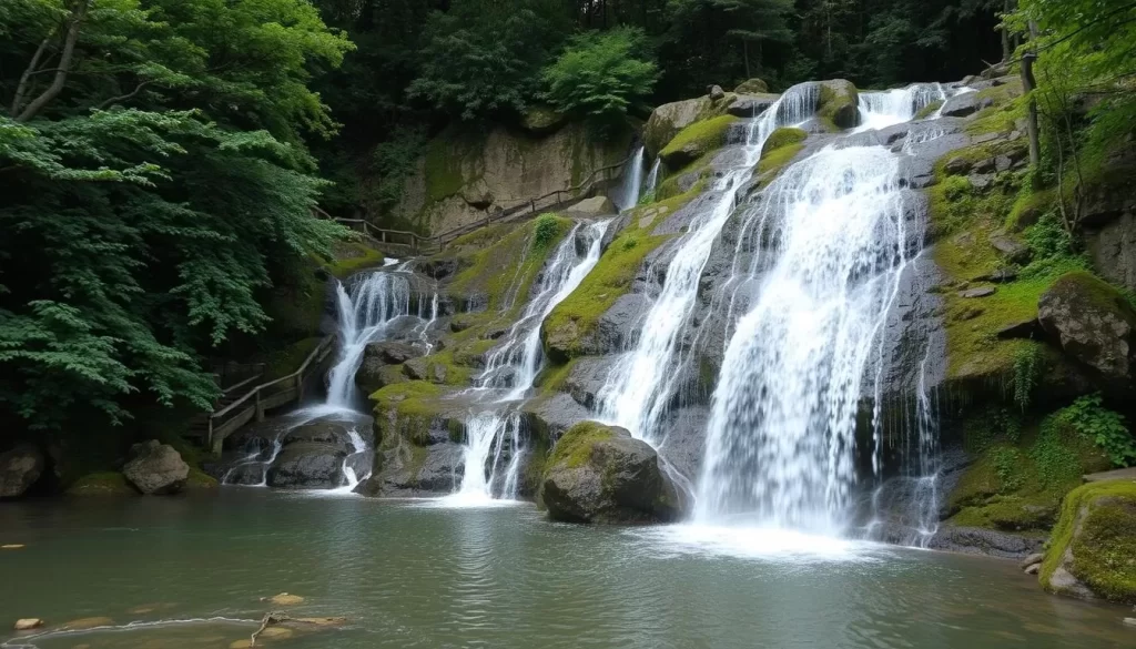 Image of Nanushinotaki Park's waterfalls
