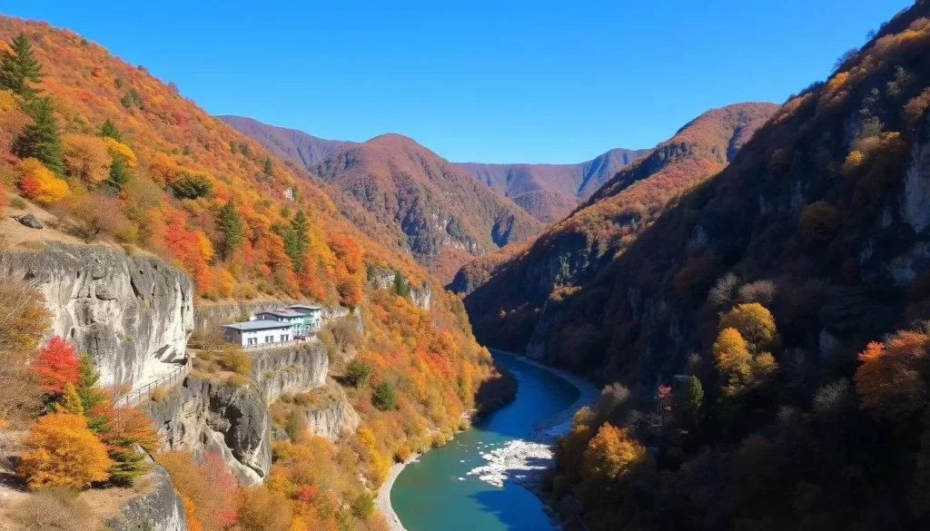 Image of Naruko Gorge in autumn