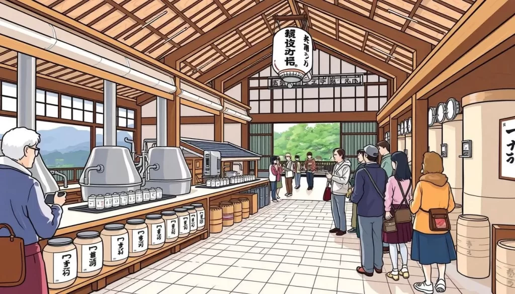 Image of Niigata sake brewery tour