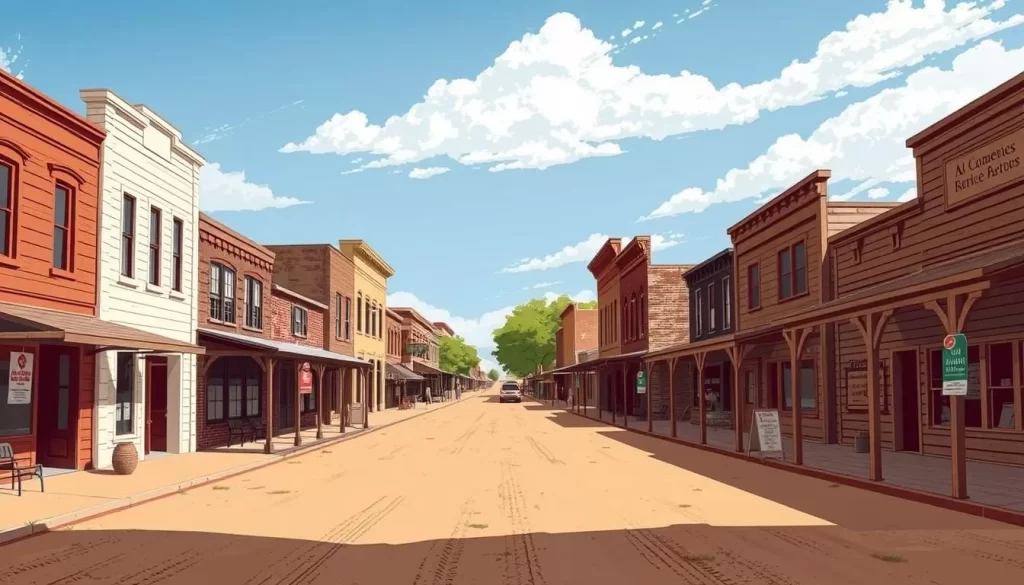 Image of Old Abilene Town streets