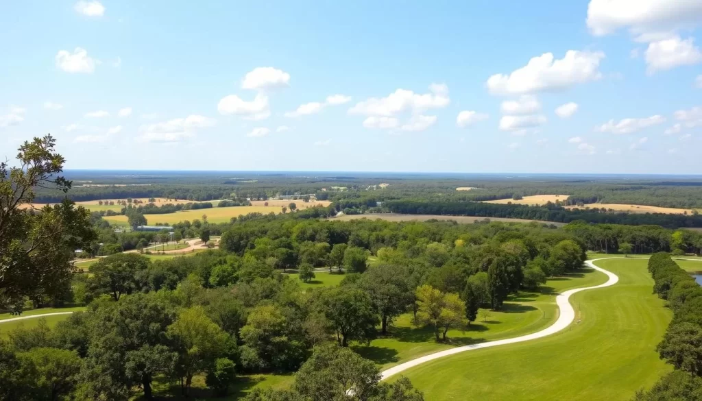 Image of Opelousas countryside with trails and parks