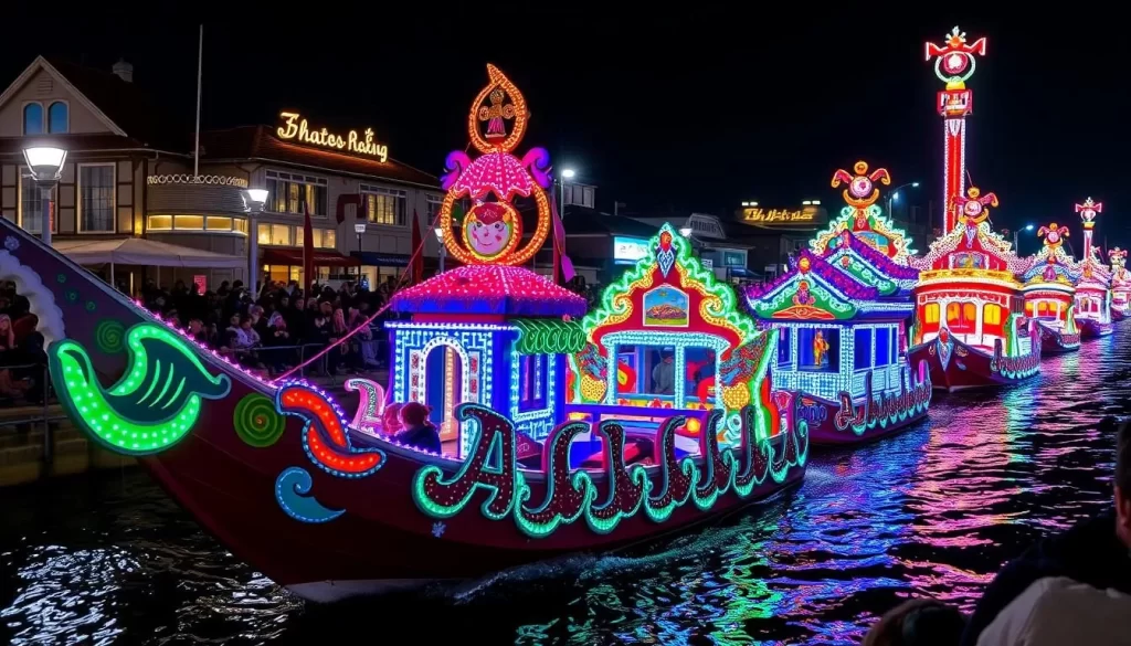 Image of Otaru Ushio Festival's boat parade
