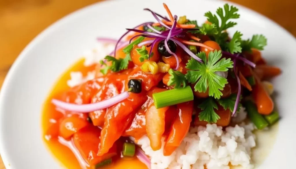 Image of Perilla LA's tomato kimchi dish