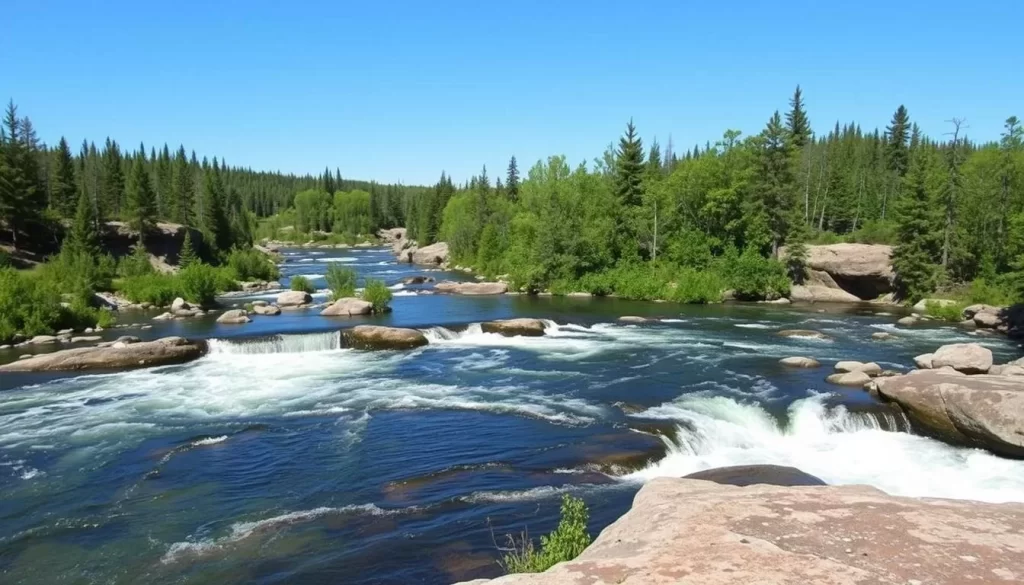 Image of Pine Point Rapids in Whiteshell Provincial Park