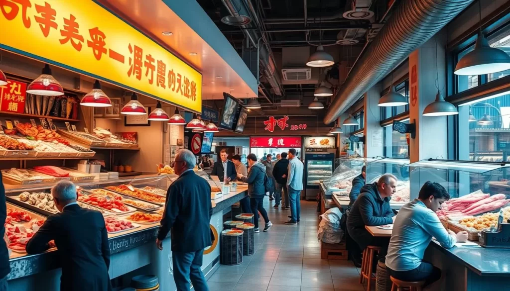 Image of Quality Seafood market counter or dining area