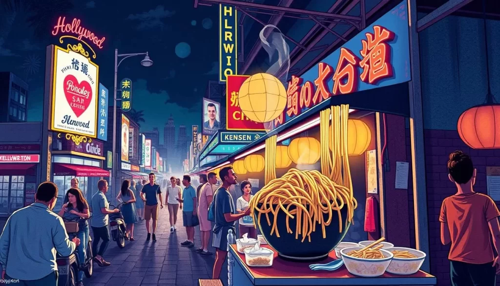 Image of Radna Silom's late-night noodle dishes on Hollywood Boulevard