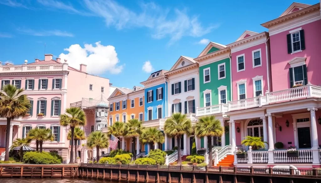 Image of Rainbow Row in Charleston