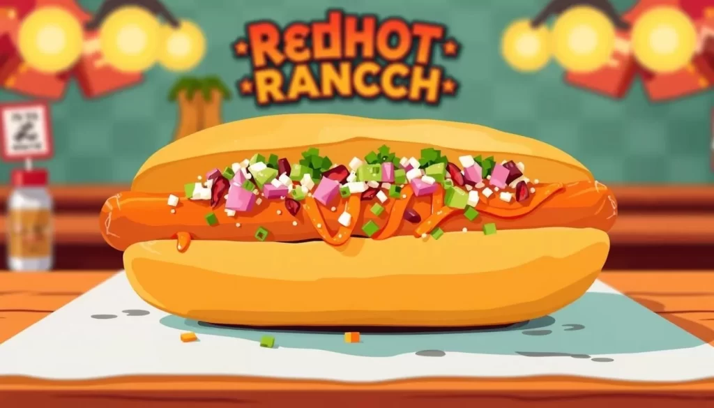 Image of Redhot Ranch's signature hot dog dish