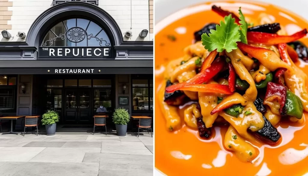 Image of République restaurant's exterior or signature dish