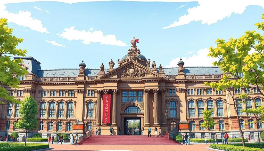 Image of Rijksmuseum Amsterdam's grand entrance