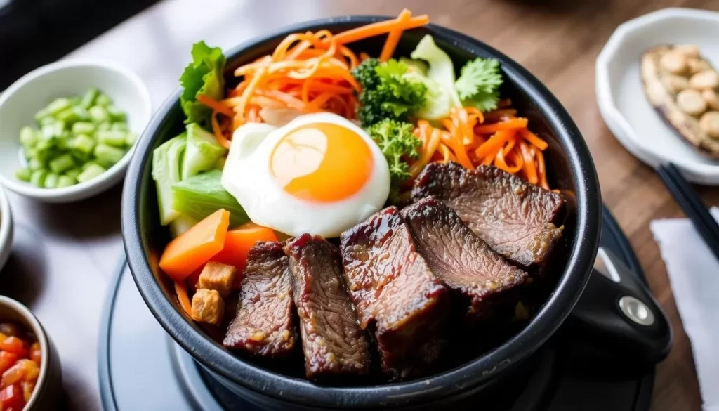 Image of SGD Tofu & Korean BBQ's dolsot bibimbap or beef short ribs