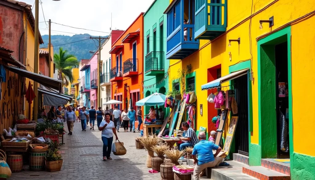 Image of San Juan La Laguna's colorful streets and local artisans