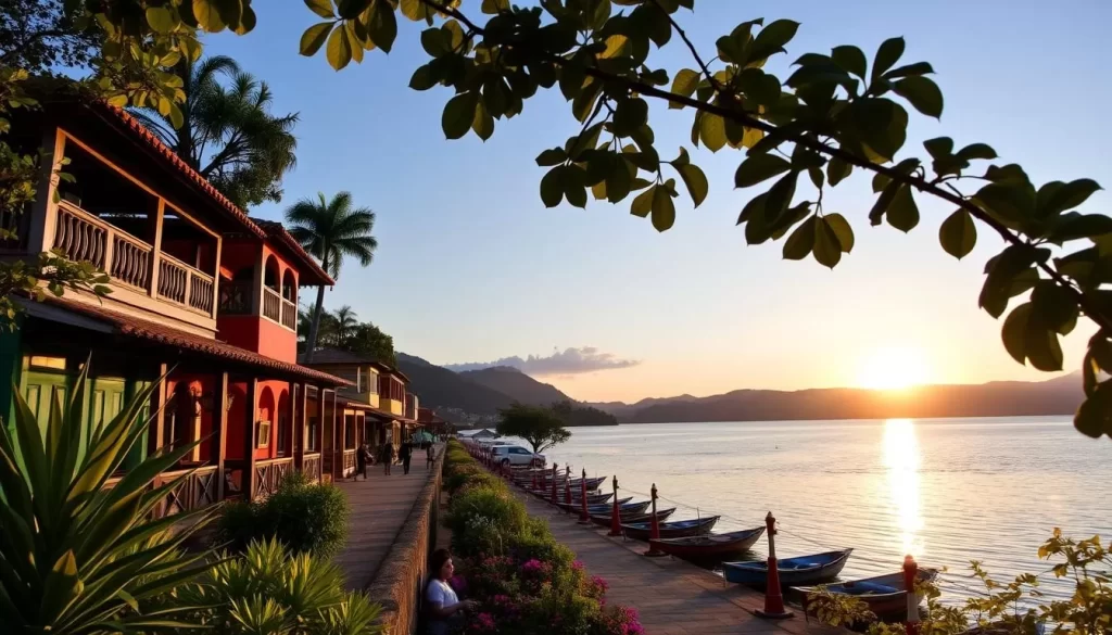 Image of San Pedro La Laguna's vibrant lakefront