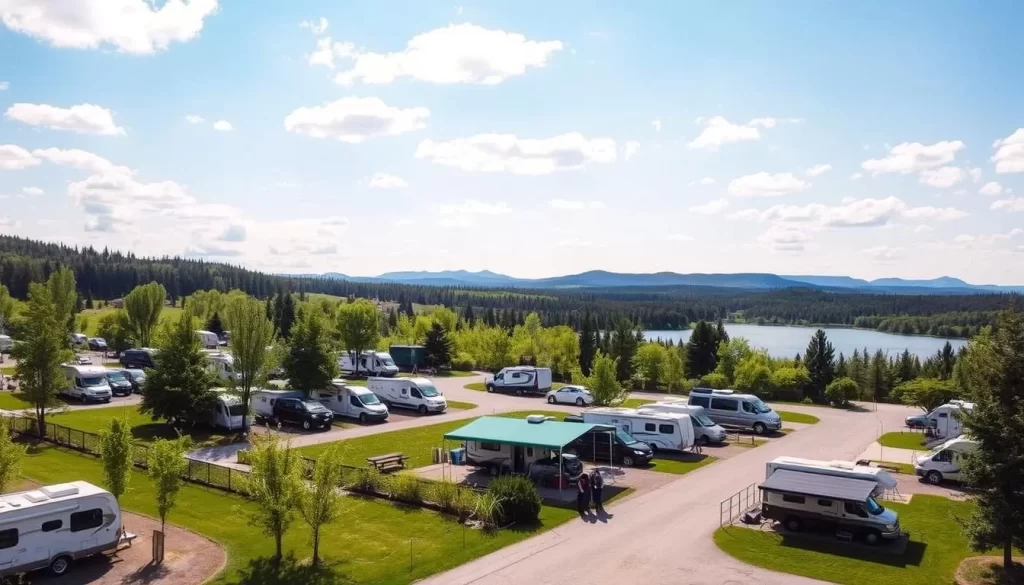 Image of Selkirk Park with camping facilities