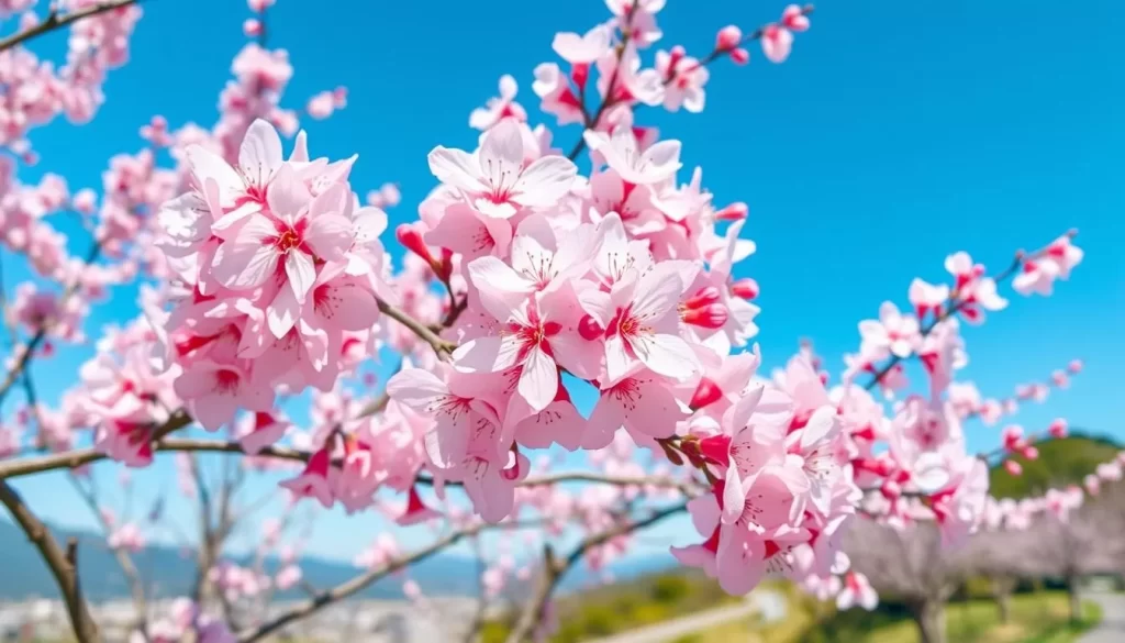 Image of Senbon Zakura cherry blossoms in Maebashi
