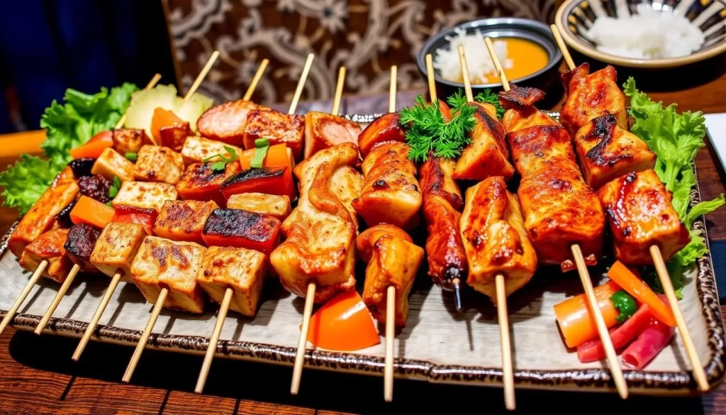 Image of Shimonya Honten's grilled skewers