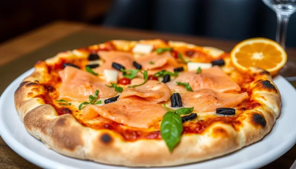 Image of Smoked Salmon Pizza at Spago in Beverly Hills