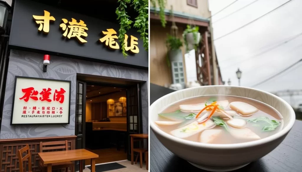 Image of Sông Quê's exterior or a popular dish like their phở