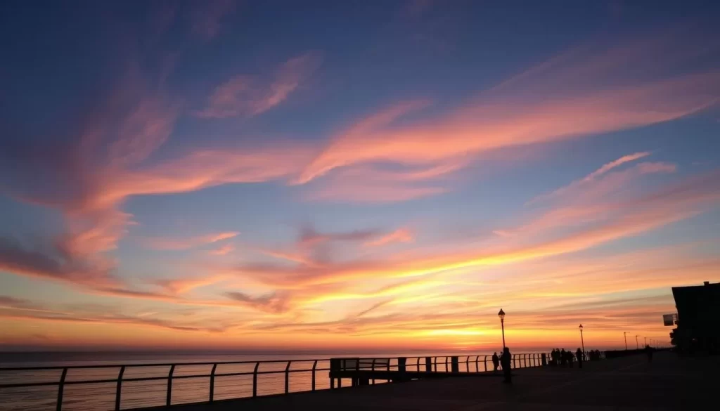 Image of Summerside Bayside Boardwalk at sunset