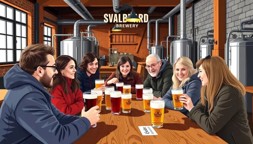 Image of Svalbard Brewery's beer tasting session