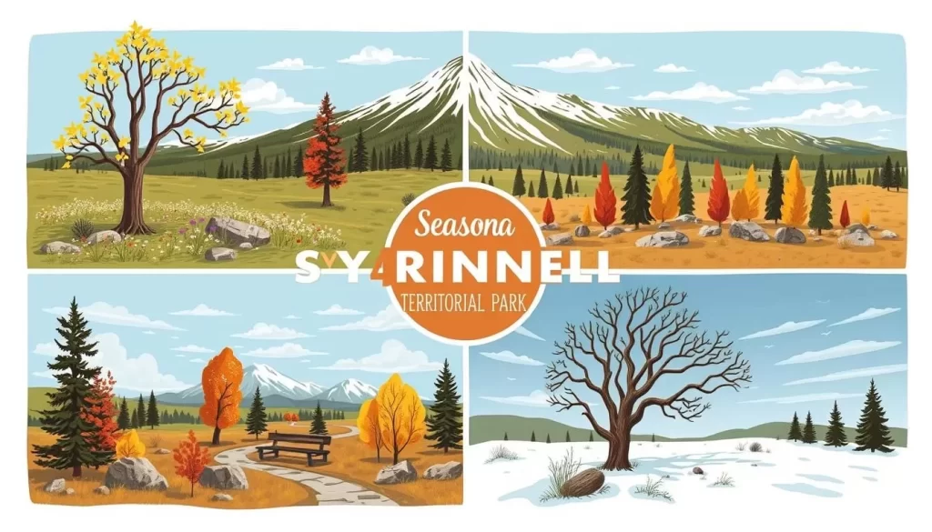 Image of Sylvia Grinnell Territorial Park in different seasons
