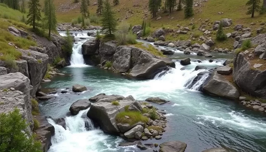 Image of Sylvia Grinnell Territorial Park with its river and waterfalls