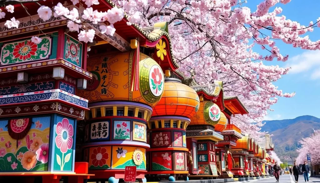 Image of Takayama Spring Festival floats