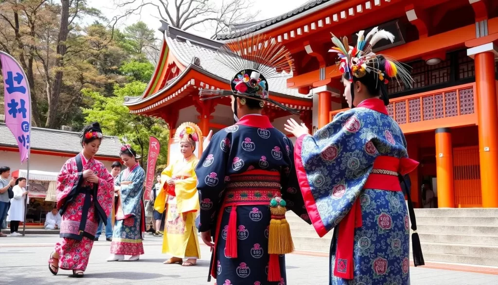 Image of Takengei performance at Wakamiya Inari Shrine