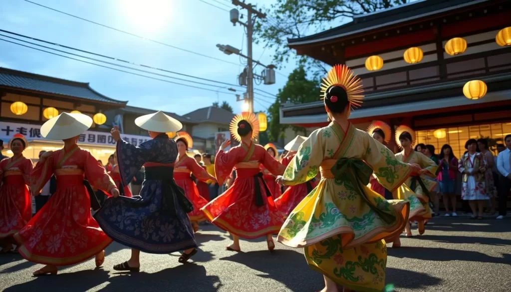 Image of Tanabata Odori Dance performance in Kagoshima