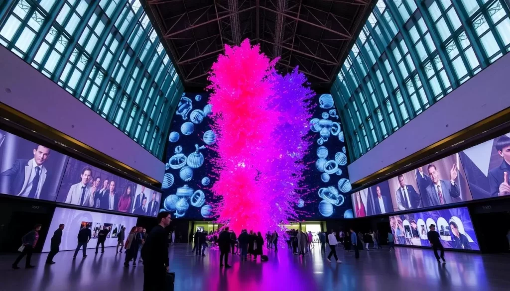 Image of Tate Modern's Turbine Hall with a large art installation