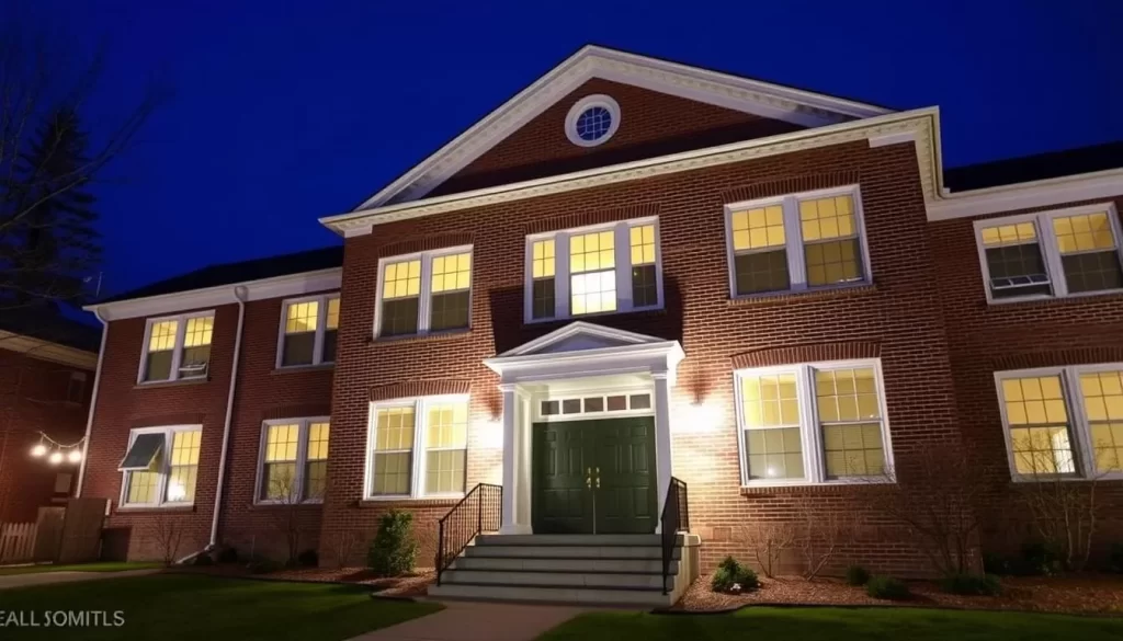 Image of The Garfield, a former elementary school turned into spacious vacation rentals.