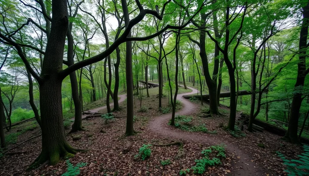 Image of Van Cortlandt Park's ancient forest and trail system