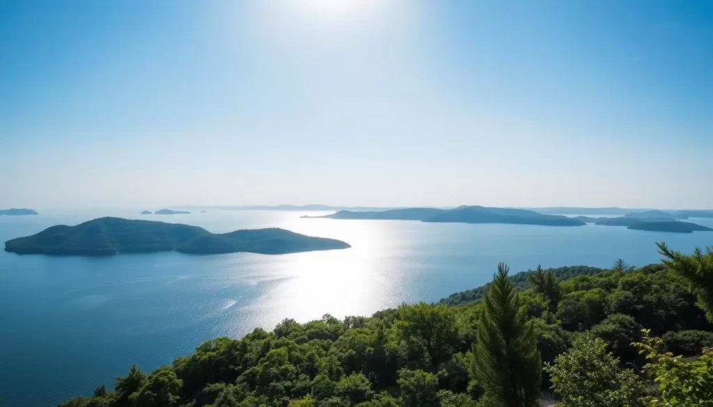 Image of Wakoto Peninsula with Lake Kussharo in the background