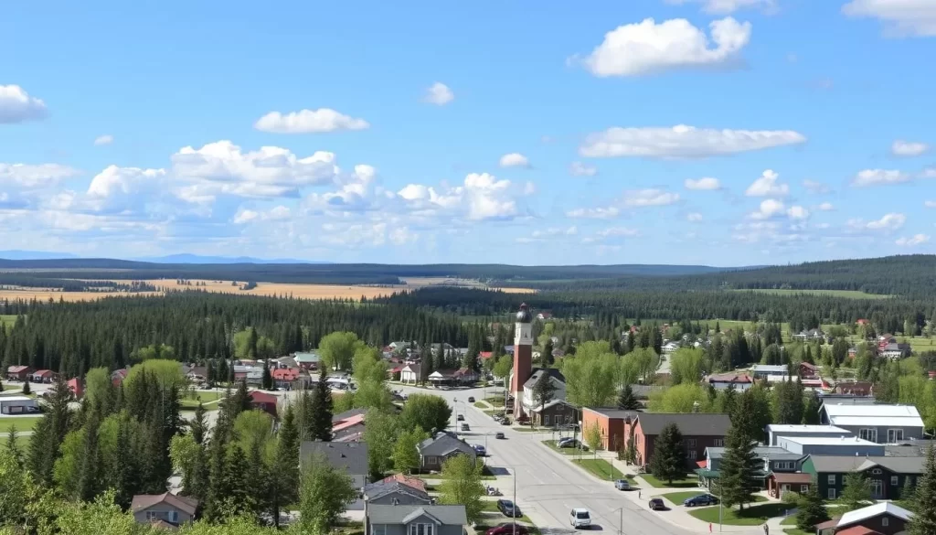 Image of Wasagaming town within Riding Mountain National Park