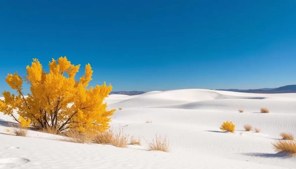 Image of White Sands National Park during fall