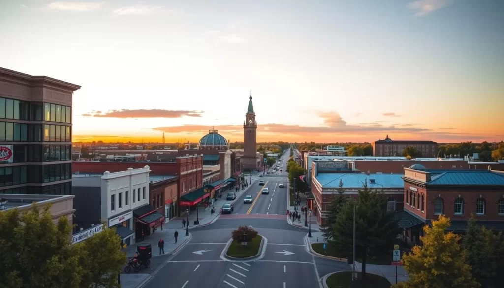 Image of Winkler, Manitoba, showcasing its downtown area or a notable landmark.