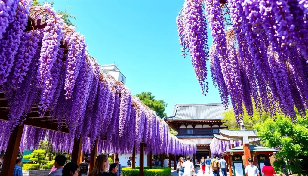 Image of Wisteria Festival in Japan