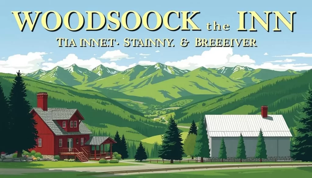 Image of Woodstock Inn, Station & Brewery with a scenic view of the surrounding mountains