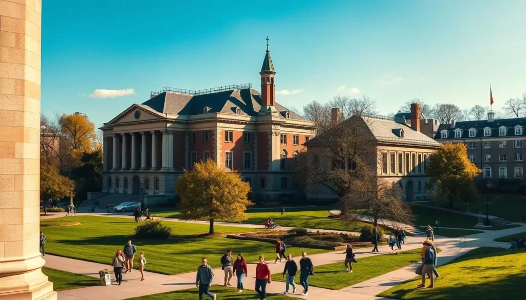 Image of Yale University's historic campus