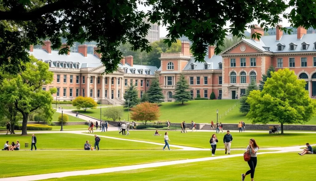 Image of Yale University's historic campus