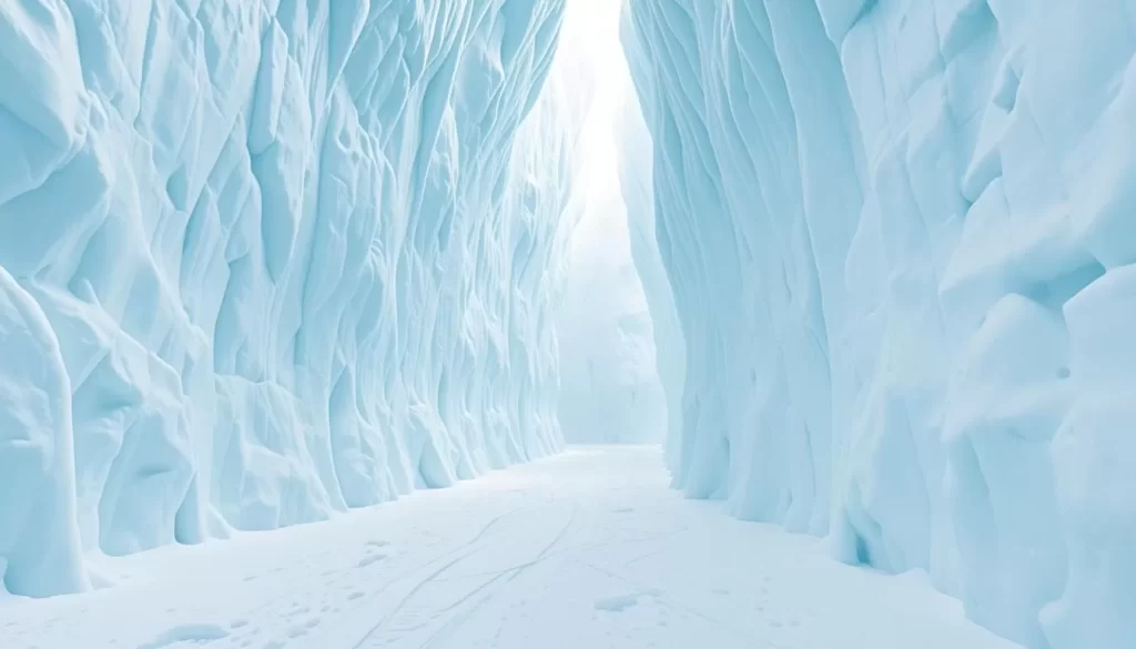 Image of Yuki no Otani Snow Corridor with towering snow walls