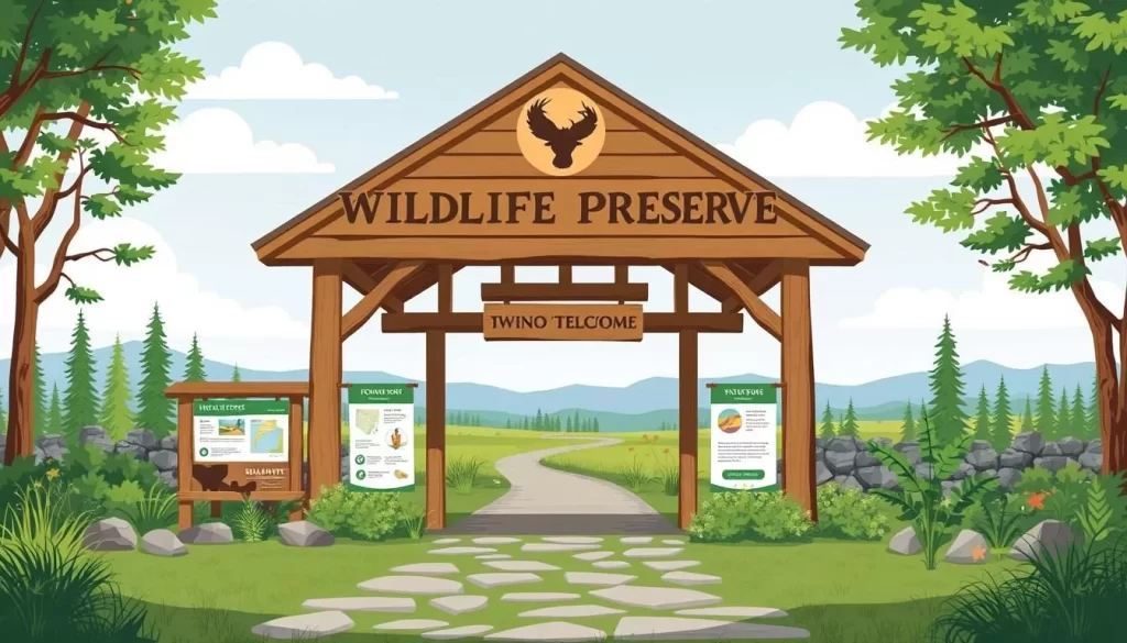 Image of Yukon Wildlife Preserve entrance