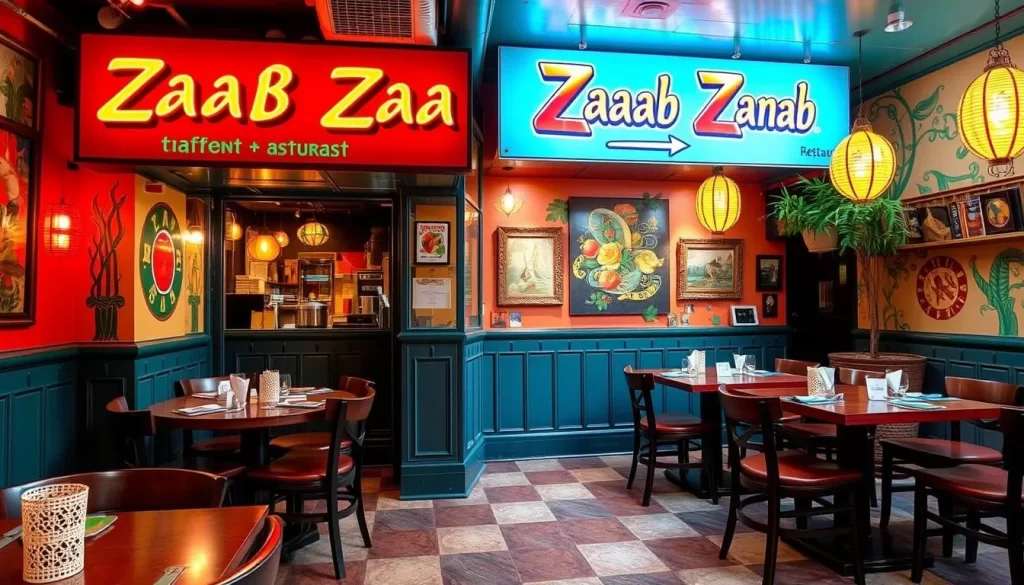 Image of Zaab Zaab, a vibrant Thai restaurant in Elmhurst, Queens