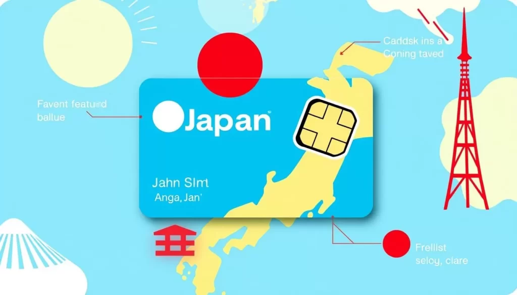 Image of a Japan travel SIM card