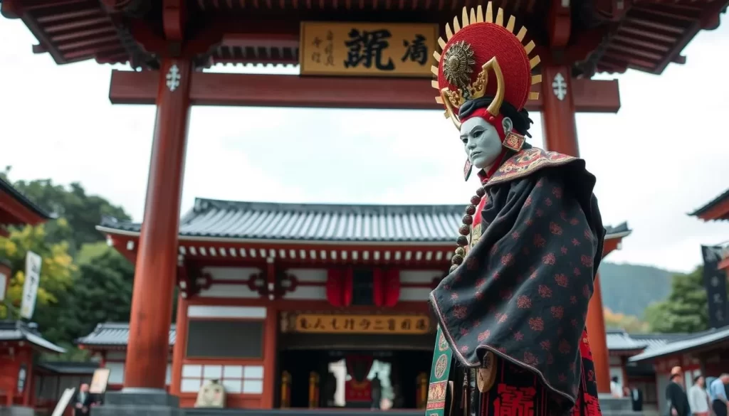 Image of a Namahage figure at a Wakayama shrine