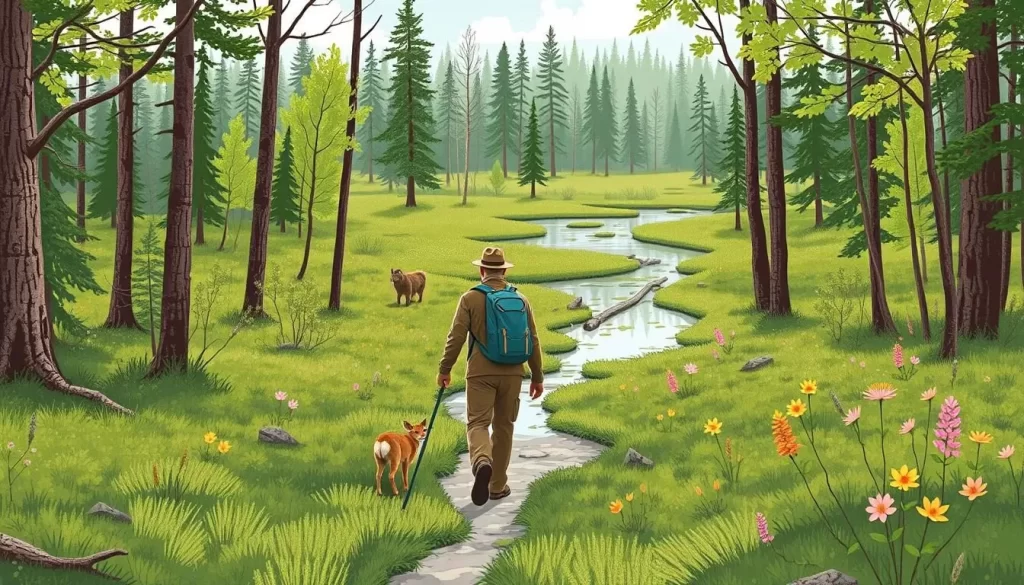 Image of a Parks Canada guide leading a Boundary Bog Guided Hike
